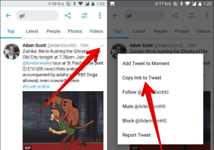 How to save GIFs from Twitter on android - News about Twitter By Doffit